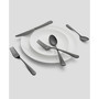 Rhiannon Black Satin 20-Piece Flatware Set, Service for 4