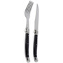 Laguiole 8-Pc. Faux Onyx Steak Knife & Fork Set