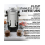 CUDS45SS Quick-Brewing Stainless Steel 1000-Watt Automatic 45-Cup Coffee Urn