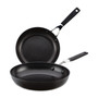 Hard Anodized 2 Piece Nonstick Frying Pan Set