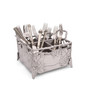 Designs Aluminum Grapevine Flatware Silverware Caddy