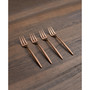 Gaze Copper Mirror Cocktail Forks Set, 4 Piece