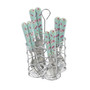 Bistro Bright Floral Stainless Steel 16 Piece Flatware Set, Service for 4