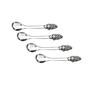 Designs Set of 4 Spoons Aluminum Grape Pattern