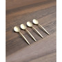 Gaze Champagne Satin Demi Spoon Set, 4 Piece