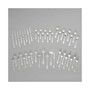 Riverridge Rose 46 Piece Monogrammed Flatware Set - W, Service for 8