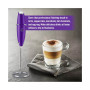 Handheld Milk Frother Stainless Steel Single Whisk with Stand