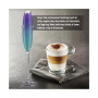 Handheld Milk Frother Stainless Steel Single Whisk with Stand