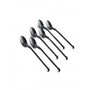 Iced Tea 6Pk Black Matte Flatware Set