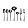Dolce Vita Mirror Oro Nero Serve Set, 7 Piece