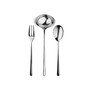 Serving Set Fork Flatware Set, Spoon and Ladle Linea Flatware Set, Set of 3