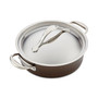 Nouvelle Copper Luxe Hard-Anodized Nonstick Cookware Set, 3-Piece, Sable