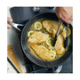 Hard-Anodized Induction Nonstick Frying Pan with Lid, 12.25", Matte Black