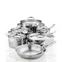 Tri-Ply Stainless Steel Cookware Set, 12 Piece