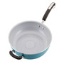 Ceramic Nonstick 12.5" Deep Frying Pan with Helper Handle