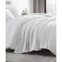 All Over Rib Cotton Reversible Blanket, Full-Queen