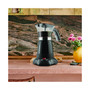 Brentwood Electric 3-6 Cup Moka Espresso Maker in Black