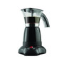 Brentwood Electric 3-6 Cup Moka Espresso Maker in Black