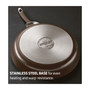 Symmetry Hard-Anodized Nonstick Cookware Induction Pots and Pans Set, 3-Piece, Chocolate