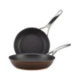 Nouvelle Copper Luxe Hard-Anodized Nonstick Frying Pan Set, 2-Piece, Sable
