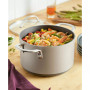 Achieve Hard Anodized Nonstick 4 Quart Saucepot with Lid