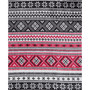 Classic Fair Isle Black Ultra Soft Plush Fleece Reversible Blanket, Twin