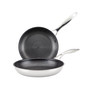 SteelShield C-Series Tri-Ply Clad Nonstick Frying Pan Set, 2-Piece, Silver