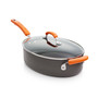 Hard-Anodized II Nonstick 5-Qt. Covered Oval Sauté Pan
