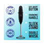 Double Whisk Milk Frother Handheld Mixer With Improved Motor