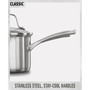 Classic Stainless Steel 3.5 Qt. Covered Saucepan