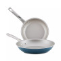 2-Pc. Porcelain Enamel Non-Stick Skillet Set