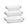 3 Pc. Glass Oven Basics Bakeware Set