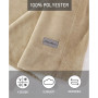Signature Solid Ultra Soft Plush Fleece Reversible Throw, 60" X 50"