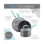 Create Delicious Hard-Anodized Aluminum 12.5" Nonstick Deep Skillet