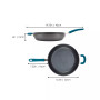 Create Delicious Hard-Anodized Aluminum 12.5" Nonstick Deep Skillet