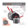 Create Delicious Hard-Anodized Aluminum 12.5" Nonstick Deep Skillet