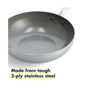 Chatham Stainless Ceramic Nonstick Wok, 11"