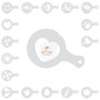 Plastic Stencils for Latte Art 16-Pc.
