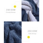 Lawndale Sherpa Reversible Throw Blanket, 60" x 50"