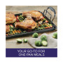 Advanced Home Hard-Anodized Nonstick Double Burner Griddle, 10" x 18", Indigo