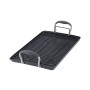 Advanced Home Hard-Anodized Nonstick Double Burner Griddle, 10" x 18", Indigo