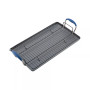 Advanced Home Hard-Anodized Nonstick Double Burner Griddle, 10" x 18", Indigo