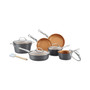 11-Pc. Hard-Anodized Aluminum Cookware Set