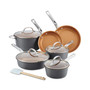 11-Pc. Hard-Anodized Aluminum Cookware Set