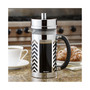 Glass and Stainless Steel Chevron 33.8-Oz. French Press