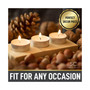 150 Pack Smokeless Unscented Long Burning Tea Lights Candles for Home