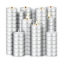 150 Pack Smokeless Unscented Long Burning Tea Lights Candles for Home