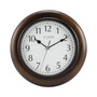 La Crosse Clock 404-2625 10" Solid Wood Analog Wall Clock