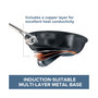 Nouvelle Copper Luxe Hard-Anodized Nonstick Straining Saucepan, 3.5-Quart, Onyx