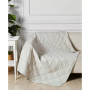 Washed Linen Quilted Throw, 50" x 60"
